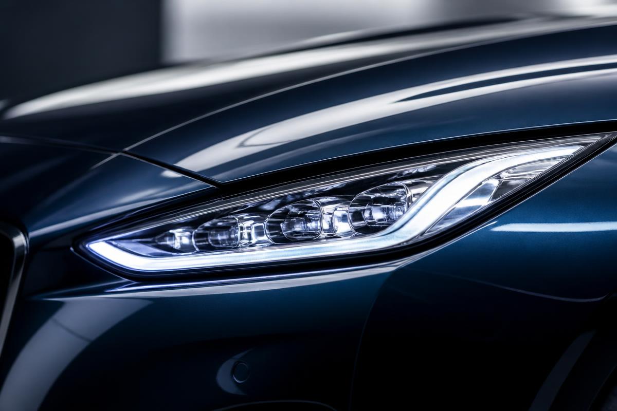 Close detail of a well-kept enthusiast vehicle